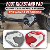 For HONDA CL500 CL300 2023 Motorcycle Accessories Kickstand Foot Side Stand Enlarger Pad Plate Footrest Extension CL 300 500