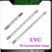 UVC Ultraviolet DC12V 24V UV Light Tube Bulb Disinfection Lamp Ozone Sterilization Mites Lights Germicidal Lamp Bulb 3W 4W 5W 6W