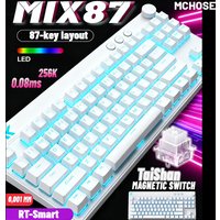 MCHOSE Mix 87 Magnetic Axis Cable E-sports Mechanical Keyboard 8K+256K Esport 0.08ms Customized Game Mount Taishan Axis GT