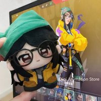 New 10CM VALORANT Killjoy Plush Cosplay Anime Cute Cotton Plushie Backpack Keychain Pendant Birthday Gifts