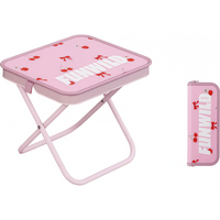 Handbag Style Pocket Foldable Chair Portable Ultra Light Travel Stool Carbon Steel Material Outdoor Camping Party Mini Table
