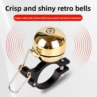 AliExpress NONE Bicycle copper bell, bicycle bell, retro copper bell, small bell, mountain bike horn, fixed-gear bicycle riding equipment