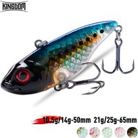 Kingdom VIB Fishing Lures Sinking Vibration Artificial Hard Baits 50mm 65mm Crankbaits Winter Ice Salt Fishing Tackle Wobblers