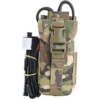 Tactical Tourniquet Pouch Holder Trauma Shears EMT Storage Bag MOLLE EDC Belt Pouch Malice Clip Flashlight Medical Scissor