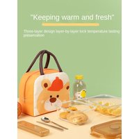New Non-woven Fabric Cartoon Lunch Bag Thermal Bag Lunch Box Accessories Tote Food Small Cooler Bag Portable Lunch Box Food Bags