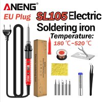 Electric Soldering Iron 60W Adjustable Temperature ANENG LCD Digital Display Portable Kit SL105 Welding Repair Electrician Tools