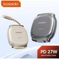 Toocki Retractable USB C Lightning Cable for iPhone 14 13 11 Pro Max 8 7 PD 27W Fast Charging Lightning Charger cord Data Wire