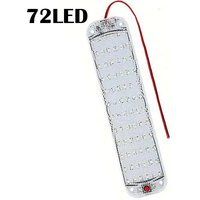 12V-80V High Brightness LED Panel Light Bar 72LED Car Interior Ceiling Dome Light With Switch For RV Trailer Boat Cargo Camper