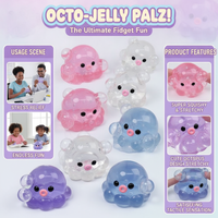 Stress Relieving Crystal Ball Toy - Homemade Slow Rebound Bubble Squeezing Fun for Therapeutic Relaxation