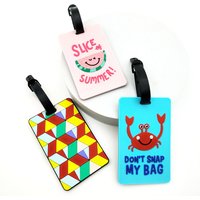 1pc ocean crab letter geometric luggage tag pendant travel airport luggage anti loss ID tag name tag for both men and women