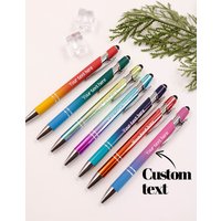 Customized Text Gradient Pens Ballpoint,Personalized Gel Pens,Customizable Couple Pen,Teacher Pens,Stylus Pens,Teachers' Day