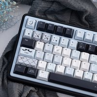 URE Blue Cute keycaps Cherry Profile PBT Dye Sublimation Keycaps Lolita Style For MX Switch 61/64/68/75/84 Mechanical Keyboard