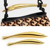 1/2PCS fish-shaped bag metal handle Fashion woven handmade bag transformation handle accessories DIY wallet making supplies