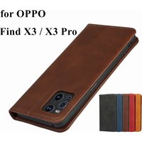 Leather case for OPPO Find X3 Pro Flip case card holder Holster Magnetic attraction Wallet Cover Case for OPPO Find X3