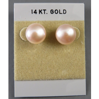 wholesale AAA akoya 10-11mm pink pearl earrings 14k Gold Limited time promotion fine jewelryJewelry Making