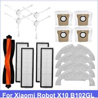 For Xiaomi Robot Vacuum X10 Robot Vacuum Cleaner Parts Main Side Brush Hepa Filter Mop Cloth Dust Bag Replacement Accessories
