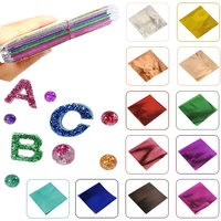 120 Sheets of 12 Colorful Metallic Foil Vibrant for Furniture Decoration, Painting, Renovation DIY, Crafts, Crafting Supplies