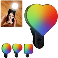 Pocket RGB Fill Light Portable LED Light Video Mini Fill Light For Camera Smartphone for GoPro Laptop Selfie Adjustable RGB Lamp