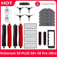Roborock S8 PLUS S8+ S8 Pro Ultra G20 Robot Vacuum Main Side Brush Mop Hepa Filter Dust Bag Cleaning Rolling Brush Accessories