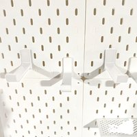 2pc Wall Hooks For IKEA SKADIS 5mm Thick Hanging Board For Tool Storage Towels Utensils Kitchen Storage Rack Multi-Purpose Hooks