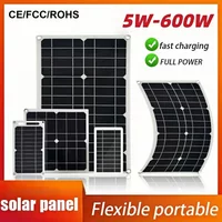5W 10W 30W MINI 60W Solar panel USB 5V portable solar charger, suitable for mobile phones, outdoor use, powered by solar energy