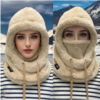 AliExpress NONE Winter Warm Balaclava Thermal Windproof Ski Hood Motocycle Face Cover Polar Fleece Adjustable Cycling Neck Cover Full Face Mask