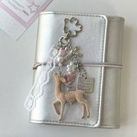 Versatile Portable Deer Keychain Handmade Korean Style Phone Charms 11.5cm Length DIY Bead Case