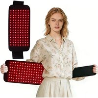 LED Red Light Belt 850nm and 660nm Infrared Light Pad for Relieve Back Waist Shoulder Knees Joints Fatigue Burning Fat Slimming