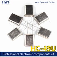 10pcs HC-49U Crystal quartz resonator 12M 1.8432M 2MHZ 2.4576M 4MHZ 6MHZ 7.2M 7.3728M 8MHZ 8.1920M 10M 18.432M 11.0592M 12M 16M