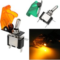 Kippschalter spst Kippschalter Steuerung ein/aus mit Schutz abdeckung Auto Auto Abdeckung LED-Licht 1 Stück LED-Schalter 12V 20a