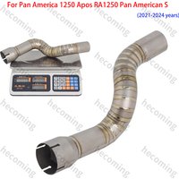 Exhaust Titanium Middle Link Pipe Slip on For Pan America 1250 S Apos RA1250 2021 2022 2023 2024 Escape System Modified