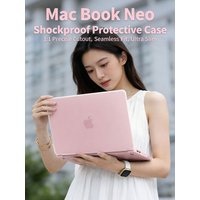 2026 Laptop Case For Macbook Neo Case 13 inch A3404 100% Match Official Color Scratch Resistant Easy to Snap on A18 Pro Funda