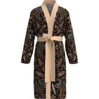 Men's 3D printed bathrobe, retro golden Perris pattern, skin-friendly, quick-drying, spring and autumn thin style with belt