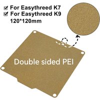 Double sided PEI For Easythreed K7 K9 120x120mm Build Plate Texture Pei Spring Steel With Magnetic Base For Mini 3D Printer