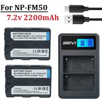 7.2v 2200mah NP-FM50 NP FM50 FM55H camera battery pack for Sony NP-FM51 NP-FM30 NP-FM55H DCR-PC101 A100 Series DSLR-A100