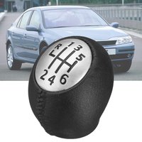 Gear Shift Knob For Renault Laguna II MK2 Stick Lever Pen 6 Speed Pu Leather Black 2004 2005 2006 2007 Handball Replacement