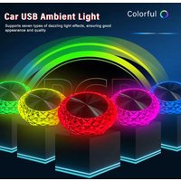 Car USB Ambient Light Mini LED Decorative Atmosphere Lamps For Auto Interior Environment Light Computer Portable Light Plug Play