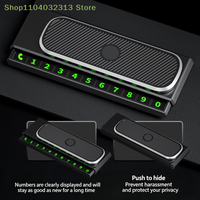 petiteTemporary Car Parking Phone Number Plate with Hidden Flip Cover for Privacy and Easy Communication in Hospital Parking