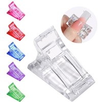 5/10pcs Acrylic Nail Clips Transparent Gel Quick Building Nail Tips Clips Nail Extension Nail Tips Clip Manicure Art Tool