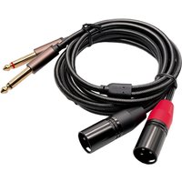 Hifi Audio Cable Dual 6.5mm Male to Dual XLR Male/Female for Amplifier Mixing Board Console 2 XLR to 2 x 1/4" 6.35mm Jack Cord