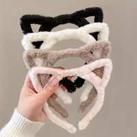 1/4pcs cat ear plush headband,women large size headbands,not easy to damage,easy to carry,party dress-up,wearing hair accessorie