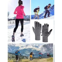 AliExpress NONE Touch Screen Cycling Gloves for Men & Women Warm Velvet Non-Slip Waterproof Autumn Winter Motorcycle Camping Ski Gloves