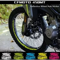 For CFMOTO 450MT 450 MT IBEX 450 Motorcycle Wheel Inner Circle Ring Sticker Reflective Vinyl Waterproof Rim Stripe Decal