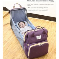 Mother Baby Leather Pu Bag Mommy Storage Double Bag Baby Bag Travel Backpack Diaper Bag Mom Skin Bag Baby Shoulder Stroller