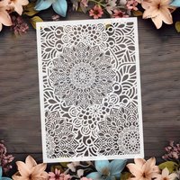 A4 29 *21cm Large Floral Lace Pattern Mandala Stencil Template for Painting – , Fabric, Furniture, Scrapbooking, Home Decor,