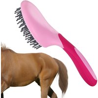 Horse Mane & Tail Brush Professional Humanized Handle Horsetail Comb Horse Grooming Brushes Mane and Tail Brush Pet Brush Comb