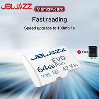 High Speed Micro TF SD Card 128GB 256GB Class10 U3 V30 Up to 100MB/s for Camera Drone Driving Recorder Waterproof Memory Card