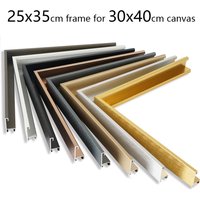 25x35cm Outer Frame For 30x40cm Canvas Painting Gold Aluminum Alloy Oil Painting Frame Wall Art Photo Poster Frame Home Decor