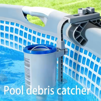 Adjustable Pool Debris Collector with Detachable Basket Efficient Leaf Cleaning Tool for Swimming Pools