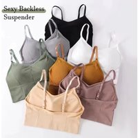 Backless Sportswear Woman Gym Sports Bra Seamless Womens Underwear Adjustable Shoulder Strap Inner Padded Yoga Vest Bralette
